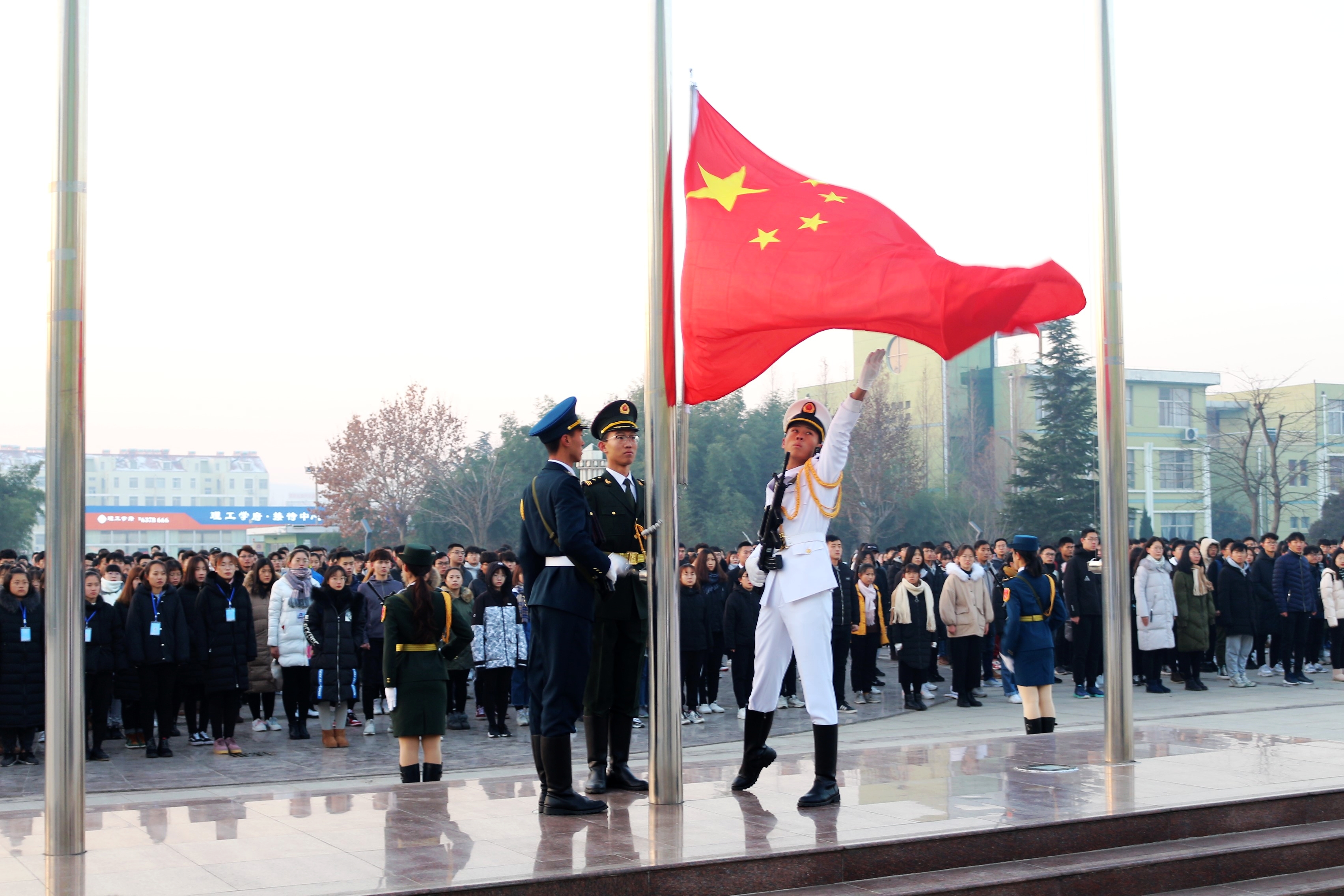 升旗仪式现场